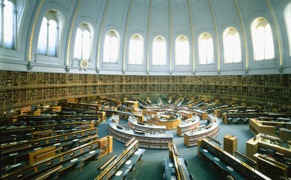 The British Library Reading Room inside the British Museum